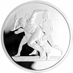 Reverse of Greece 10 euros 2003 - Running athletes - Series A