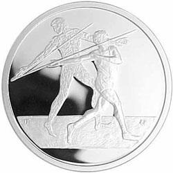 Reverse of Greece 10 euros 2003 - Javelin - Series B