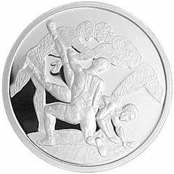 Reverse of Greece 10 euros 2004 - Wrestling - Series E