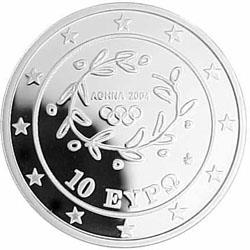 Obverse of Greece 10 euros 2004 - Soccer - Series F