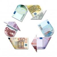 Euro Banknote recycling sign