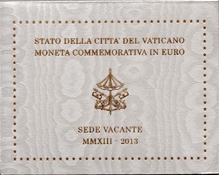 Obverse of Vatican 2 euros 2013 - Sede Vacante