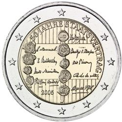 Obverse of Austria 2 euros 2005 - 50th anniversary of the Austrian State Treaty