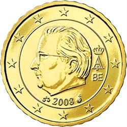 Obverse of Belgium 10 cents 2010 - Effigy and monogram of King Albert II