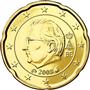 National side of Belgium 20 cents coin