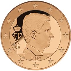 Obverse of Belgium 5 cents 2016 - Effigy and monogram of King Filip