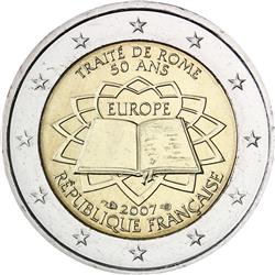 Obverse of France 2 euros 2007 - 50th anniversary of the Treaty of Rome