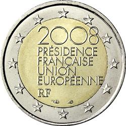 Obverse of France 2 euros 2008 - French Presidency of the Council of the European Union