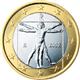Photo of Italy - 1 euro 2005 (Drawing by Leonardo da Vinci)
