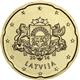 Photo of Latvia - 20 cents 2014 (Greater coat of arms of Latvia)