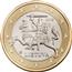 Image of Lithuania 1 euro coin
