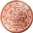 Image of Lithuania 2 cents coin