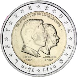 Obverse of Luxembourg 2 euros 2005 - Birthday Grand Duke Henri