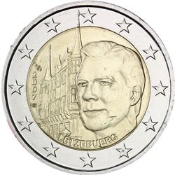Obverse of Luxembourg 2 euros 2007 - The Grand-Ducal Palace