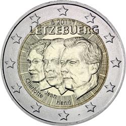Obverse of Luxembourg 2 euros 2011 - Jean de Luxembourg