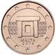 Photo of Malta - 2 cents 2008 (Altar of prehistoric temple of Imnajdra)