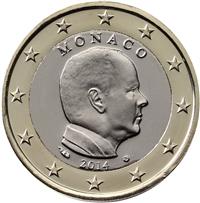 Image of Monaco 1 euro coin