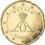 National side of Monaco 20 cents coin