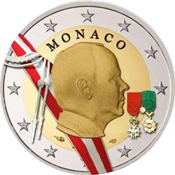 Obverse of Monaco 2 euros 2009 - Sovereign Prince Rainier III