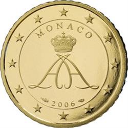 Obverse of Monaco 50 cents 2006 - Grimaldi seal