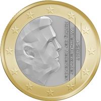 Image of Netherlands 1 euro coin