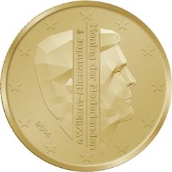Obverse of Netherlands 50 cents 2014 - King Willem-Alexander