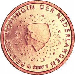 Obverse of Netherlands 5 cents 2013 - Queen Beatrix in profile