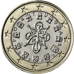 Obverse of Portugal 1 euro 2006 - Portuguese Royal Seal - AD 1144