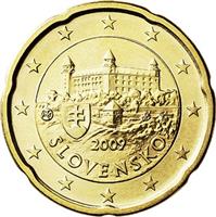 Image of Slovakia 20 cents coin
