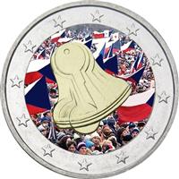 Image of Slovakia 2 euros colored euro