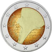 Image of Slovenia 2 euros colored euro