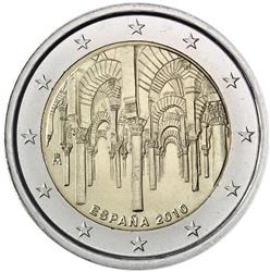Obverse of Spain 2 euros 2010 - Historic Centre of Cordoba