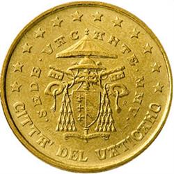 Obverse of Vatican 50 cents 2005 - Sede Vacante