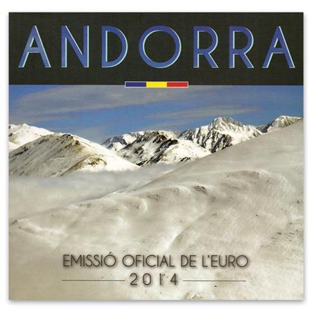 Obverse of Andorra Official Blister 2014