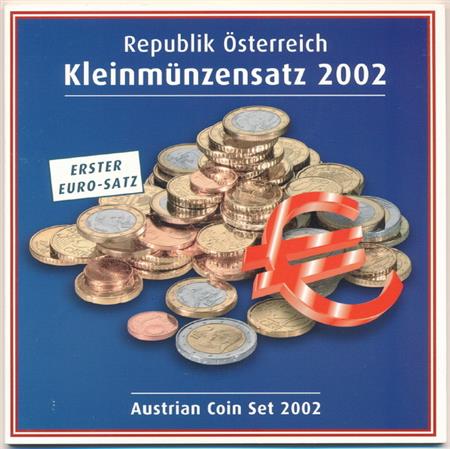 Obverse of Austria Official Blister 2002