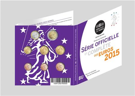 Obverse of France Official Blister 2015