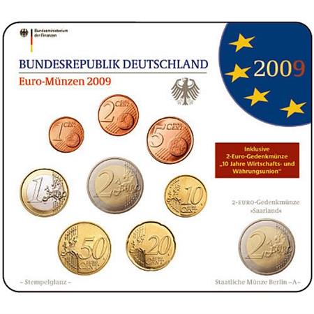 Obverse of Germany Official Blister - Mintmark A 2009