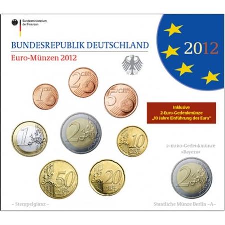 Obverse of Germany Official Blister - Mintmark J 2012