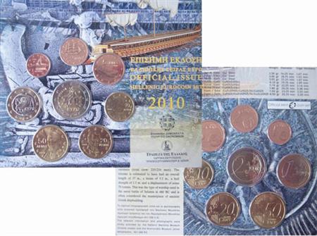 Obverse of Greece Official Blister 2010