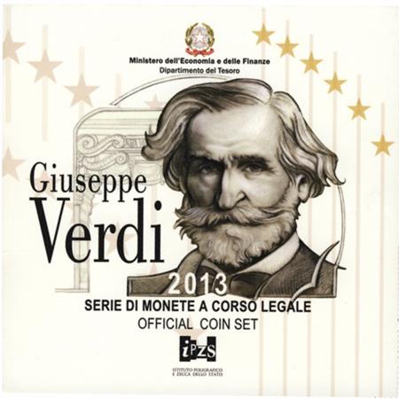 Obverse of Italy Official Blister - Giuseppe Verdi 2013