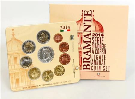 Obverse of Italy Official Blister - Donato Bramante 2014