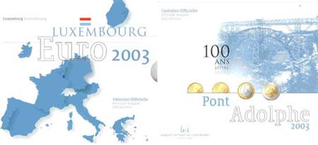 Obverse of Luxembourg Official Blister 2003