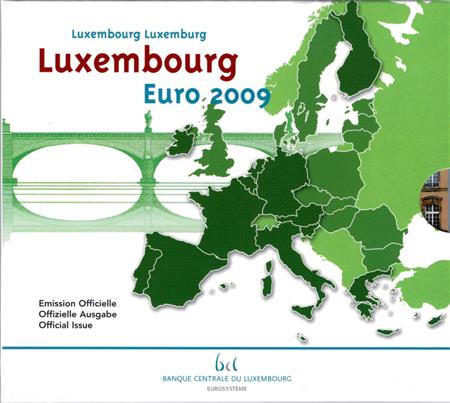 Obverse of Luxembourg Official Blister 2009