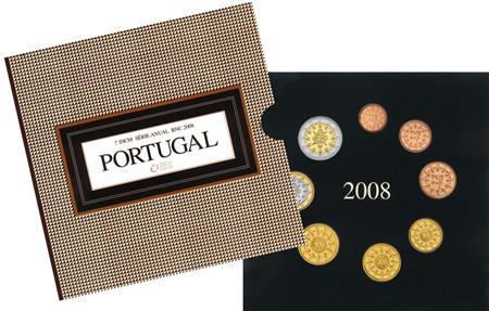 Obverse of Portugal Official Blister 2008