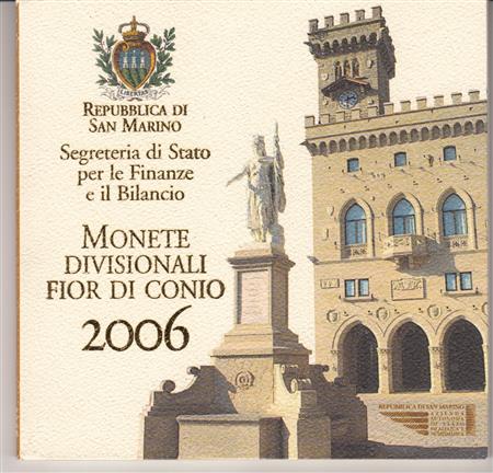 Obverse of San Marino Official Blister 2006