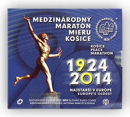Obverse of Slovakia 90th start of the Košice Peace Marathon 2014
