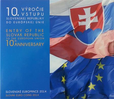 Obverse of Slovakia Official Blister - Entry to the EU 2014