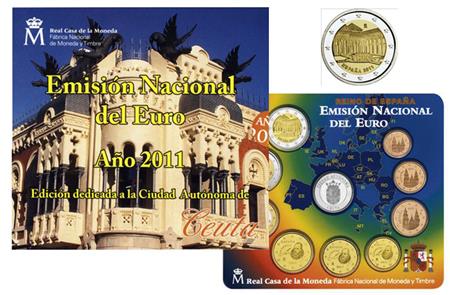 Obverse of Spain Official Blister - Ceuta 2011