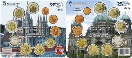 Obverse of Spain Official Blister - World Money Fair 2012