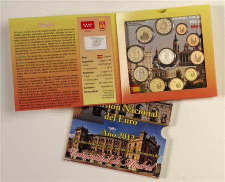 Obverse of Spain Official Blister - Madrid 2012